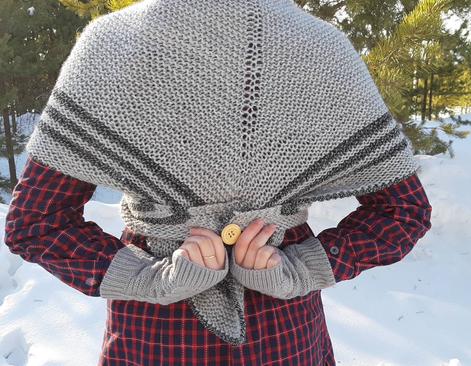 Outlander ShawlOutlander Claire knit warm wrap shawl Etsy