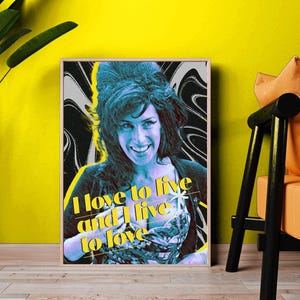 AMY WINEHOUSE Poster wall art pop art