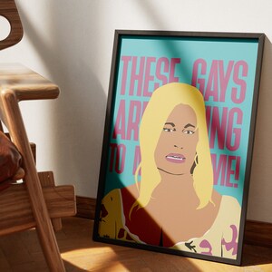 WHITE LOTUS - Tanya  - Jennifer Coolidge - Digital Printable POSTER - Digital Printable Art - Pop Culture - Wall Art