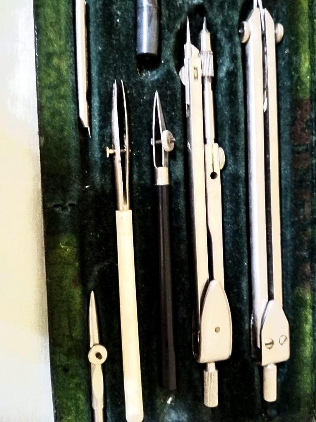 Soviet Writing Instruments Vintage Soviet Drafting Compass Tool Set USSR Precision Instruments ...