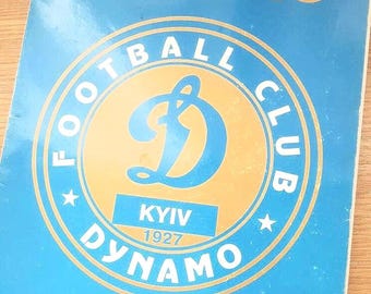 Revista vintage Dynamo Kyiv Magazine 1998. Revista de colección rara en inglés y ruso.