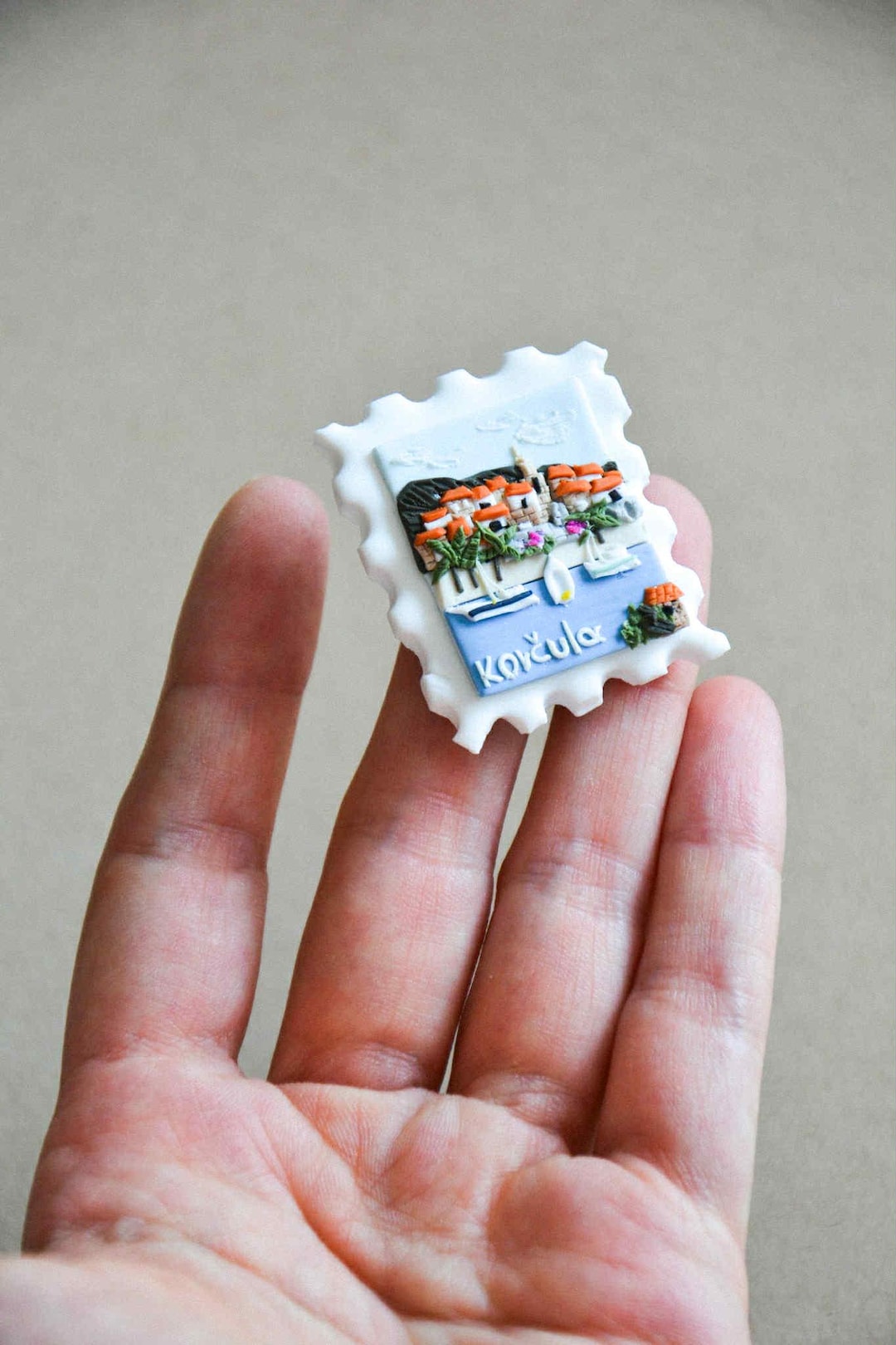 Korcula Croatia Fridge Magnet: Travel Souvenir Post Stamp - Etsy Canada