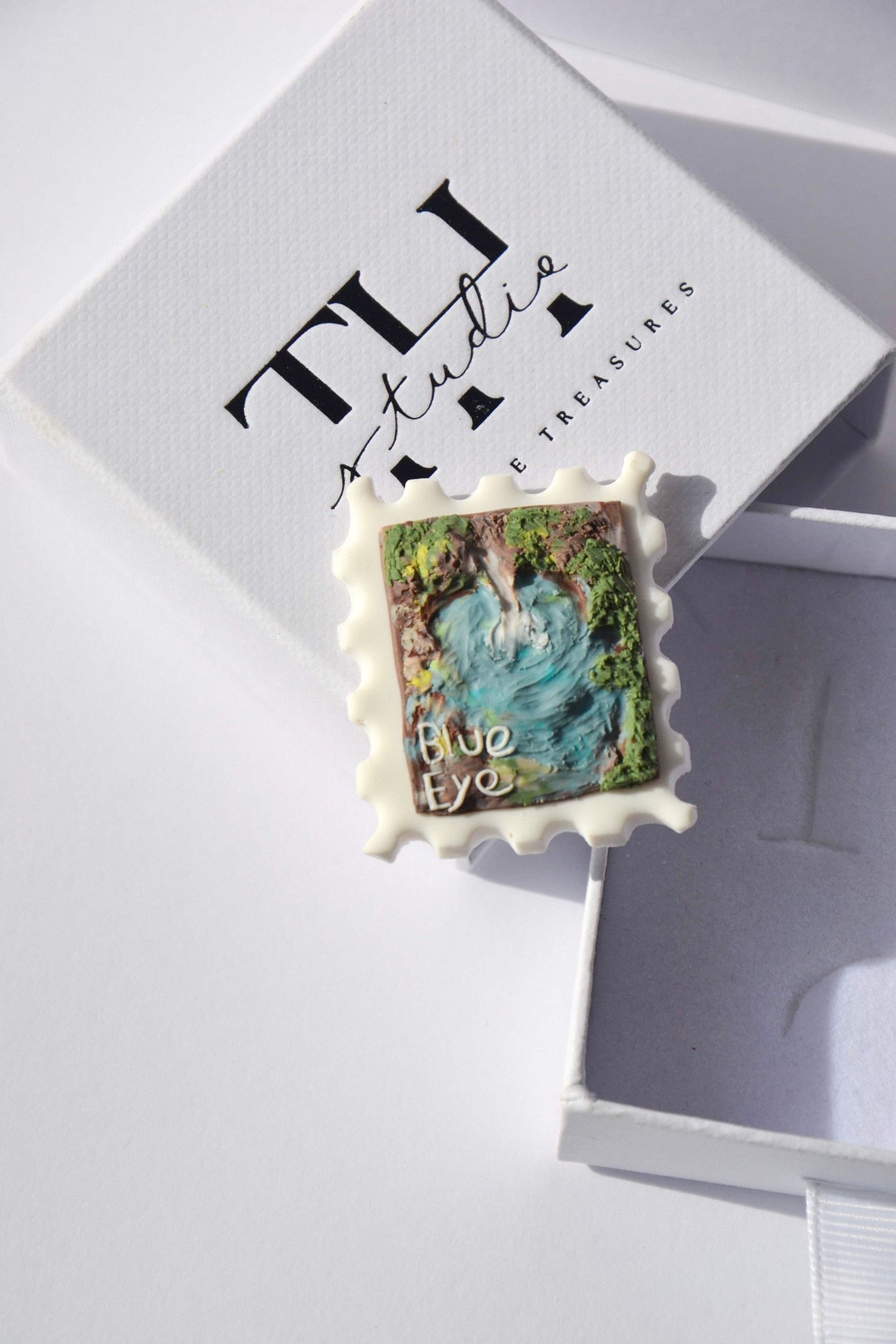 Blue Eye Albania Fridge Magnet: Handmade Landscape Souvenir - Etsy Canada