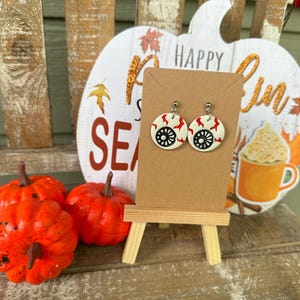 Bloodshot Eyeball Earrings – Handcrafted Polymer Clay Earrings for Halloween Costume- Perfect Spooky Jewelry Gift Earrings for Horror Lovers