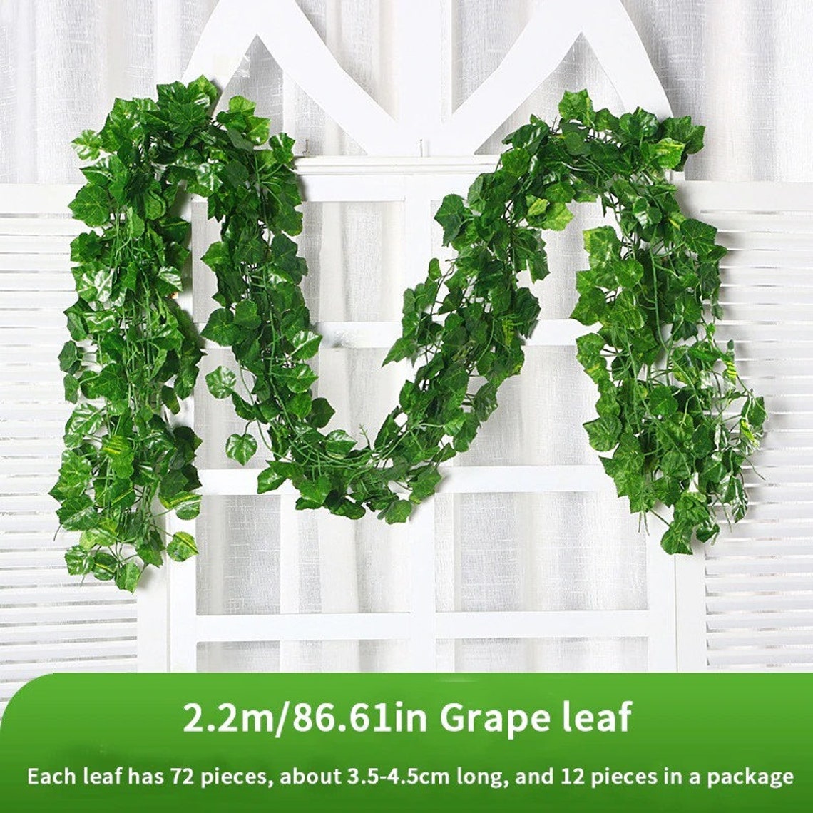 Artificial Fake Faux Vines 12Pcs Home Decoration Wall Deco Etsy