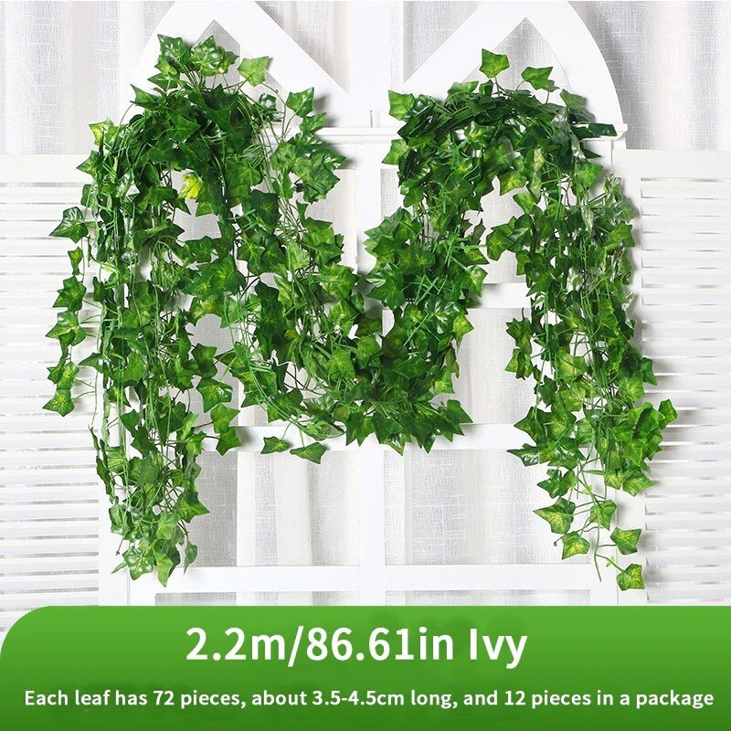 Artificial Fake Faux Vines 12Pcs Home Decoration Wall Deco Etsy