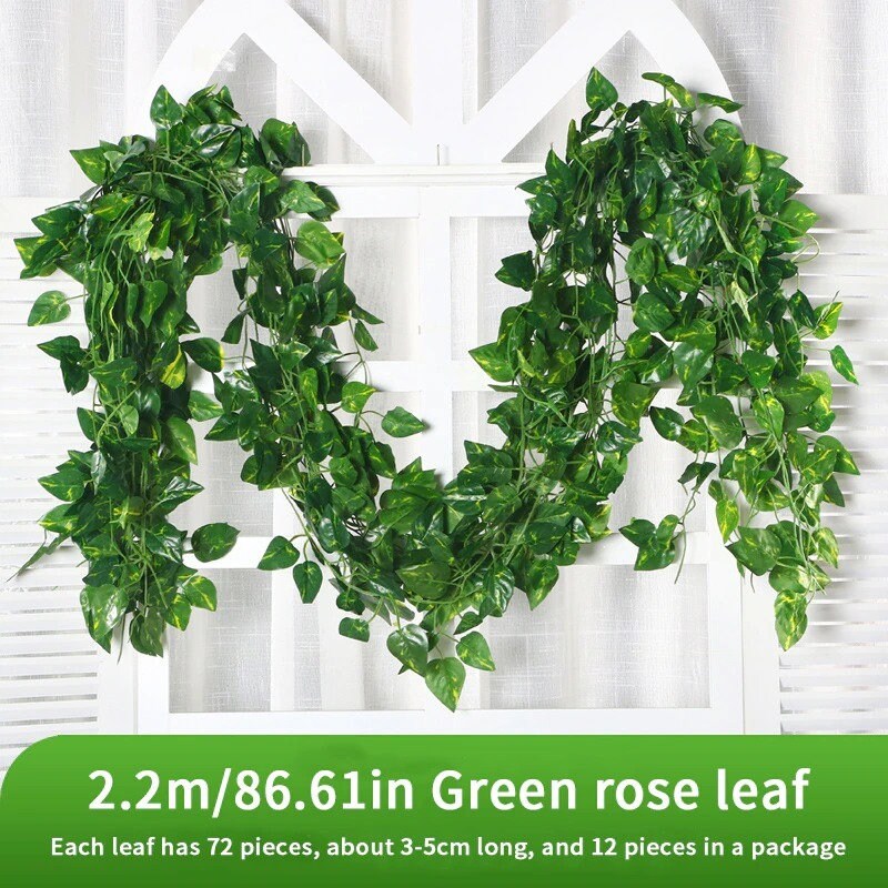 Artificial Fake Faux Vines 12Pcs Home Decoration Wall Deco Etsy