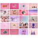 90s Vintage Pink Stickers VSCO Wall Collage Kit Photo Wall - Etsy