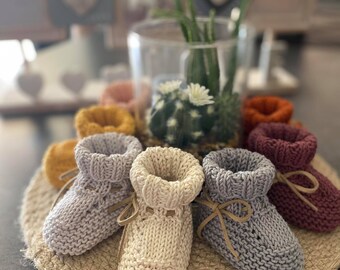 Chausson Tricot Bebe Etsy Chausson Tricot Bebe Etsy
