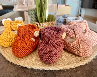 Chaussons Bebe Marine Etsy France