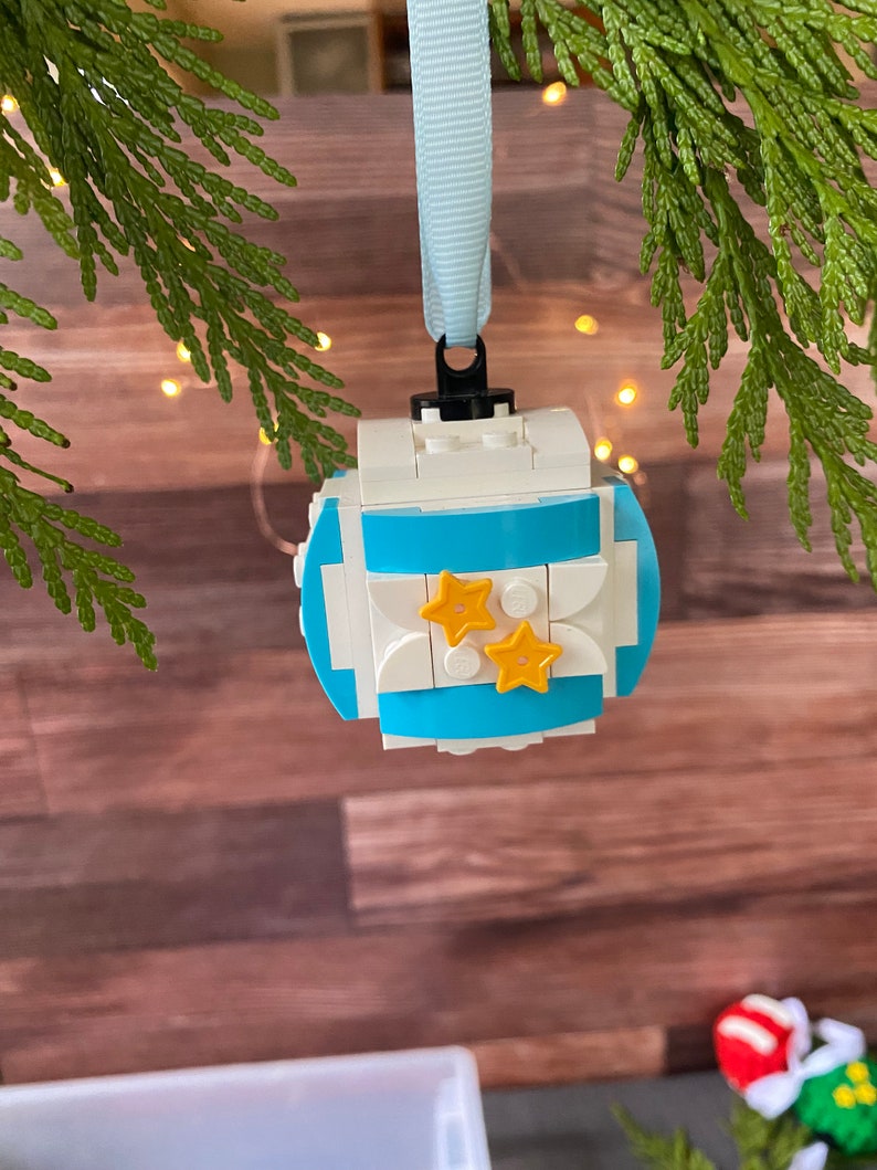 LEGO Christmas Ornaments Brick Built Etsy