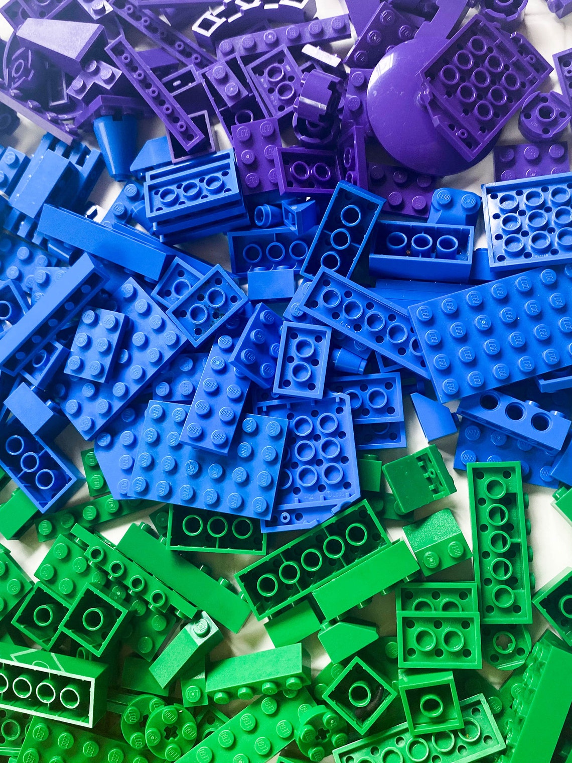 LEGO Bricks Bulk Colore ordinato 100 pezzi Etsy