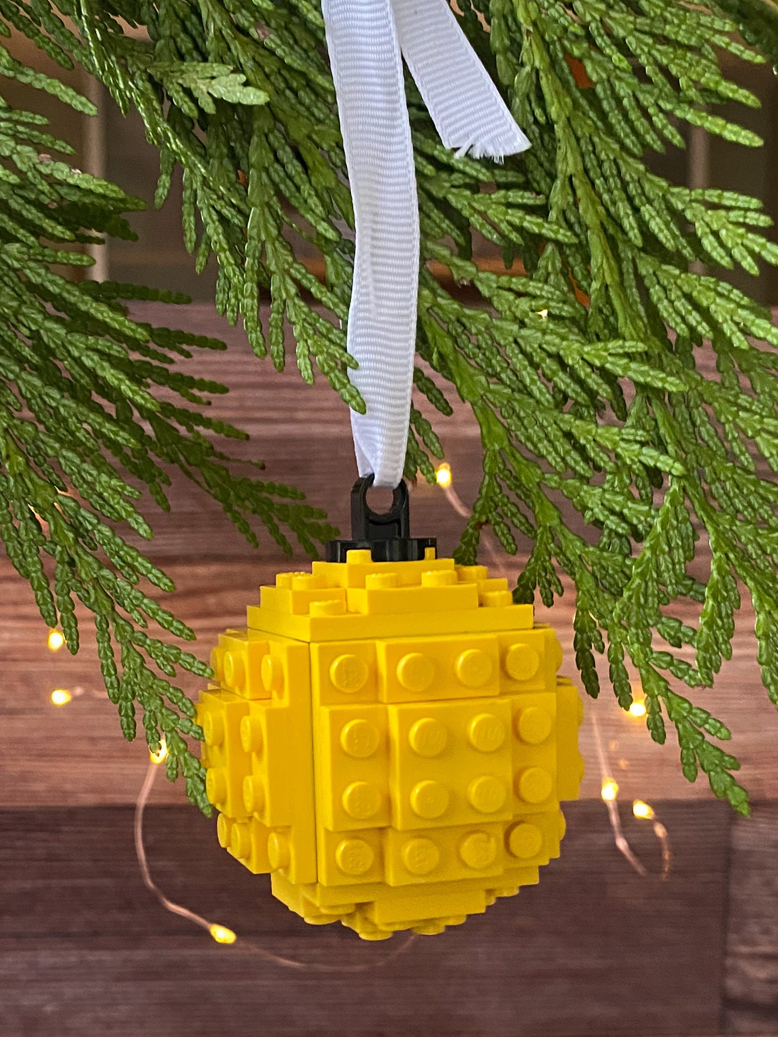 LEGO Christmas Ornaments Brick Built Etsy