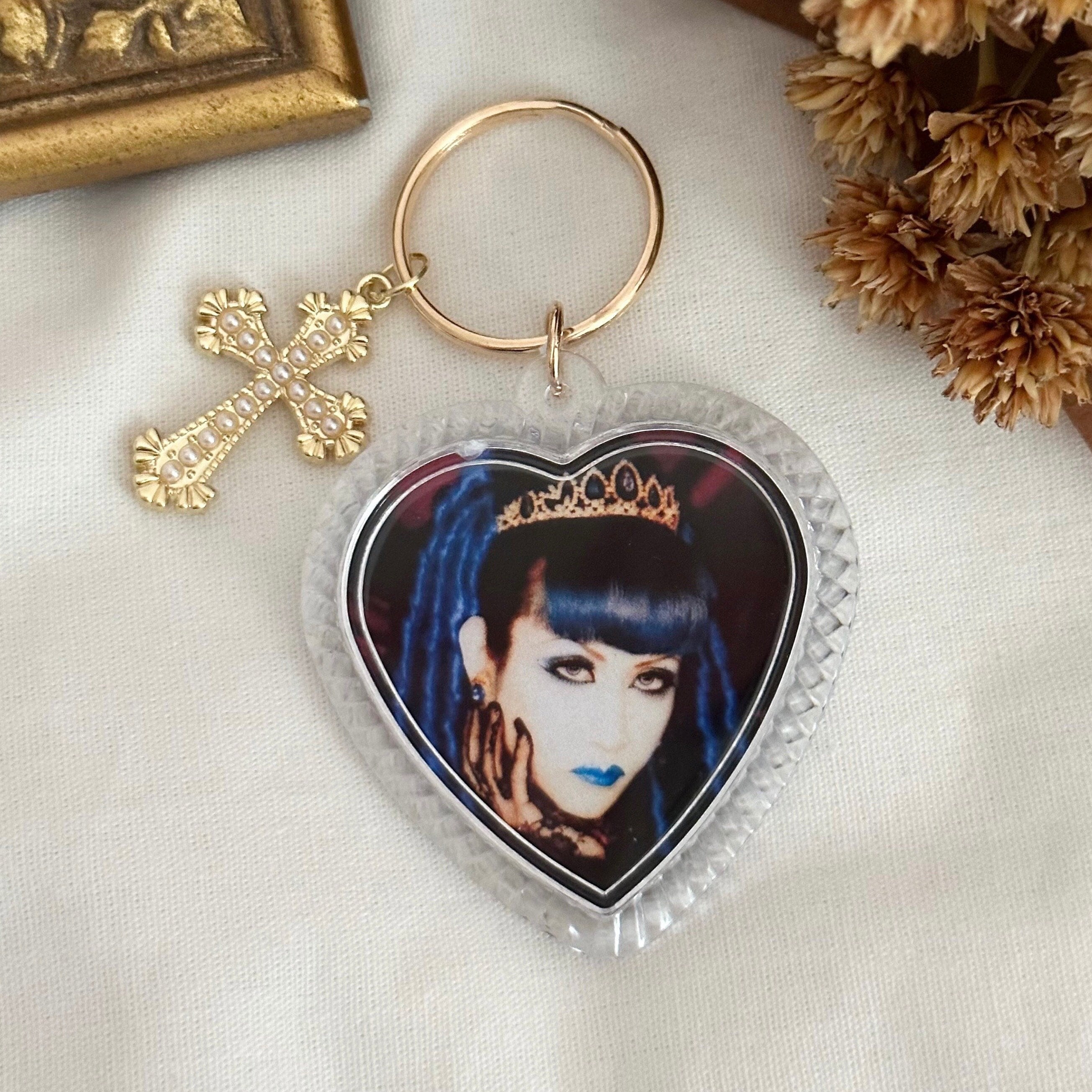 Malice Mizer Gackt 着用　Rosario Pendant Malice Mizer Mini CD Keychains - Etsy