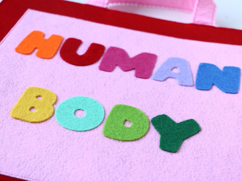 Montessori Felt Activity Bag & Board Human Body, Gifts for Kids Etsy