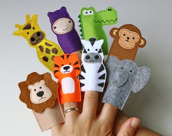 Felt Jungle Finger Puppets with the Cricut Maker - Housewife Eclectic