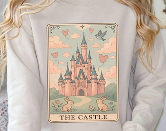 Disney Magical Castle Sweatshirt, Fairytale Castle Disneyland Trip Crewneck, Whimsical Fantasy Disney Sweatshirt