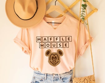 Mickey Waffle Mouse Shirt, Mickey Head Shirt, Mickey Waffle Shirt, Disney Snacks Shirt, Disney Breakfast Mickey, Disney Waffle Mouse Tee