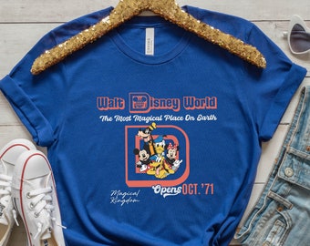 Walt Disney World Vintage Shirt, Retro Walt Disney World Shirt, The Most Magical Place On Earth Shirt, Magical Kingdom Shirt, Disney World