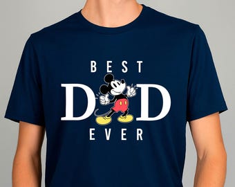 Best Dad Ever Mickey Mouse Head Disney Fathers Day Shirt, Mickey Dad Shirt, Disney Dad Shirt, Gift for Dad, Birthday Gift for Dad Tee