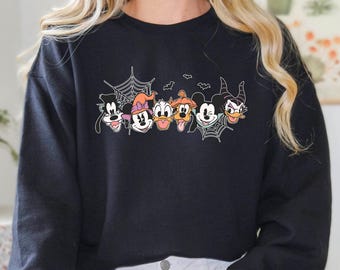 Spooky Mouse and Friends Sweatshirt, Mickey and Friends Halloween Sweater, Disney Halloween Vacation Outfit, Mickey Boo Halloween Sweatshirt