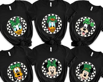 Mickey and Friends Matching Disney St. Patrick's Day Shirt, Disneyland St Patrick Vacation Shirt, Lucky Disney Shamrock Shirt
