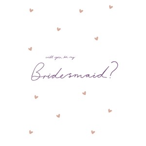 Will You Be My Bridesmaid Card, Bridesmaid Invitation, Bridesmaid Proposal, Bridesmaid Gift image 2