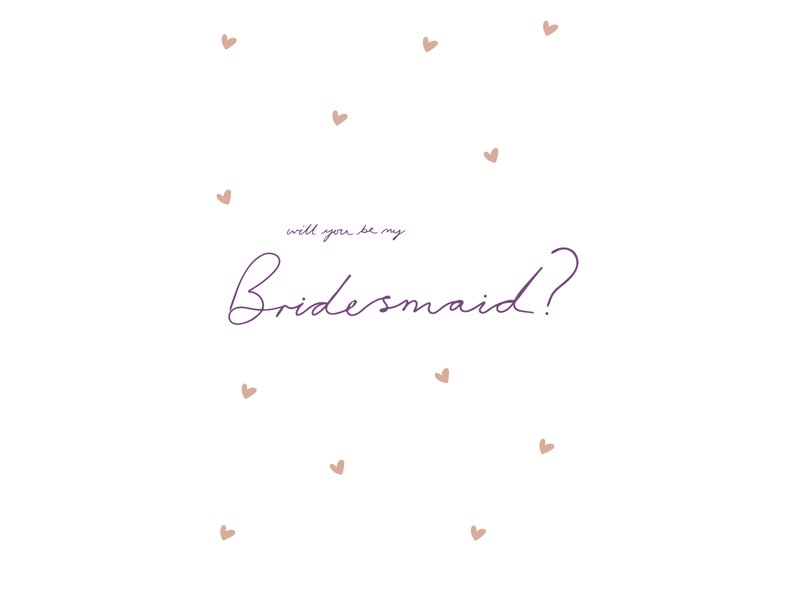 Will You Be My Bridesmaid Card, Bridesmaid Invitation, Bridesmaid Proposal, Bridesmaid Gift image 2