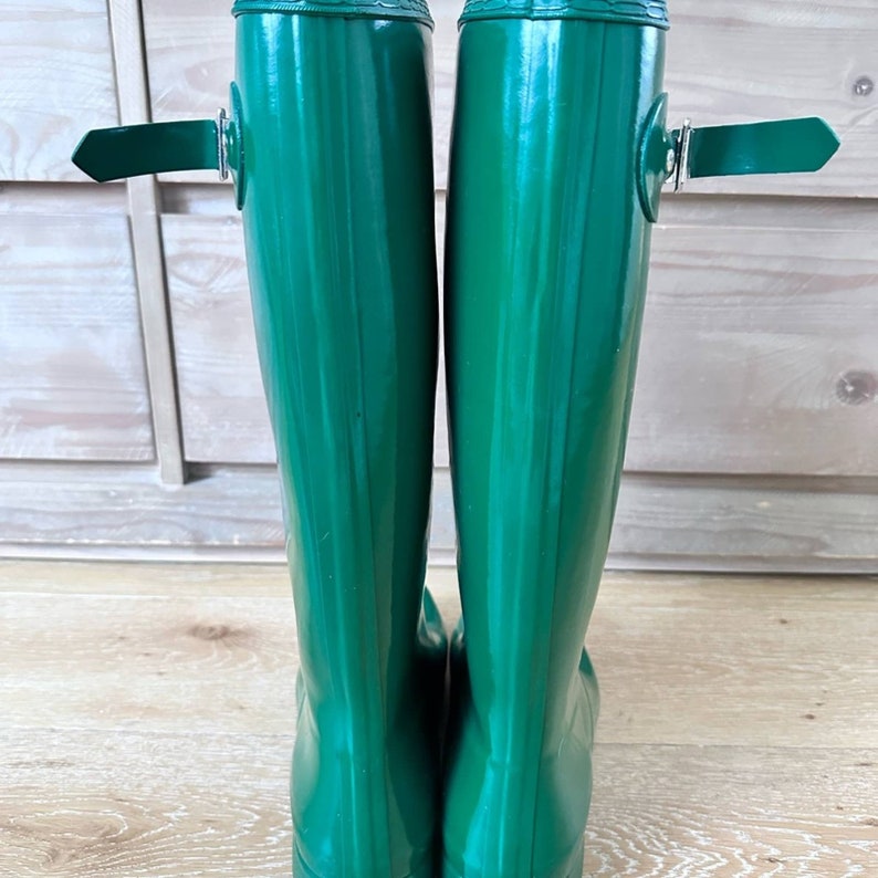 olive green hunter rain boots