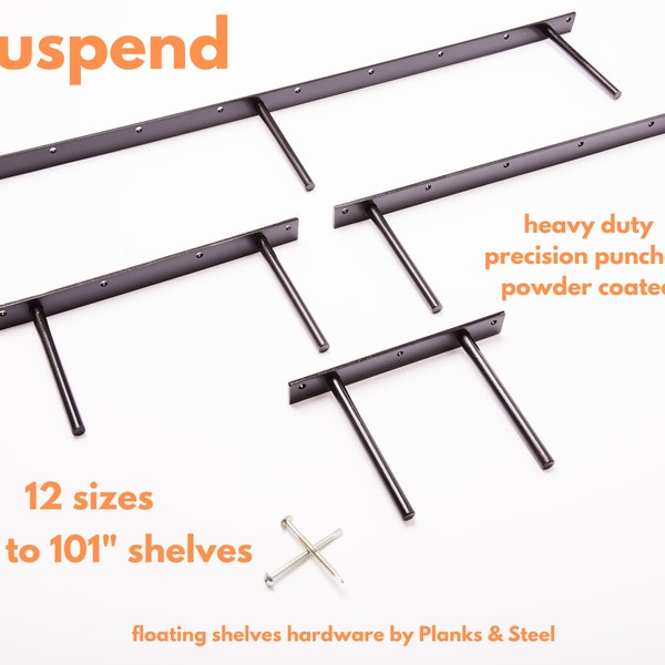 Floating shelf bracket  shelves hardware concealed shelf brackets blind shelf heavy duty shelving support