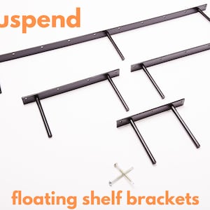Floating shelf bracket  shelf hardware concealed shelf  heavy duty support blind shelves shelving