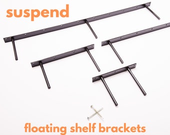 Floating shelf bracket  shelf hardware concealed shelf  heavy duty support blind shelves shelving