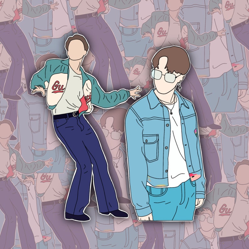 Jimin BTS Dynamite Inspired Sticker Faceless | Etsy