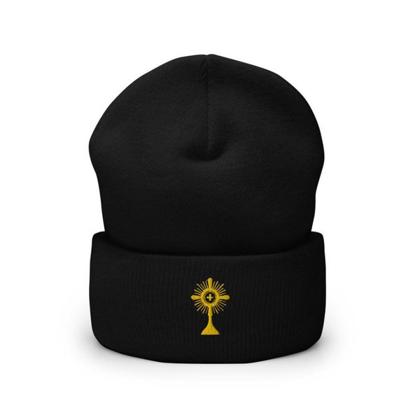 Men's Catholic Beanie, Men's Catholic Hat, Priest Gift, Catholic Priest Present, Priest Apparel, Confirmation Gift