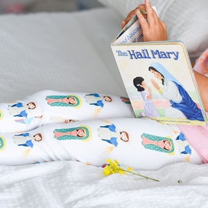 Catholic Leggings, Catholic Gift for Kids, Catholic Christmas Gift for Girl, Catholic Stocking Stuffer, Catholic Toddler Clothes