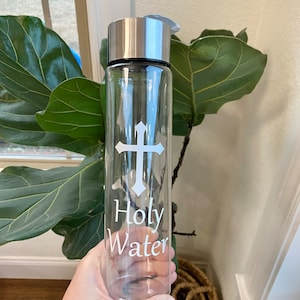 Large Holy Water Bottle, Catholic Holy Water Bottle, Catholic Confirmation Gift, Catholic Priest Gift, Extra Large Holy Water Bottle