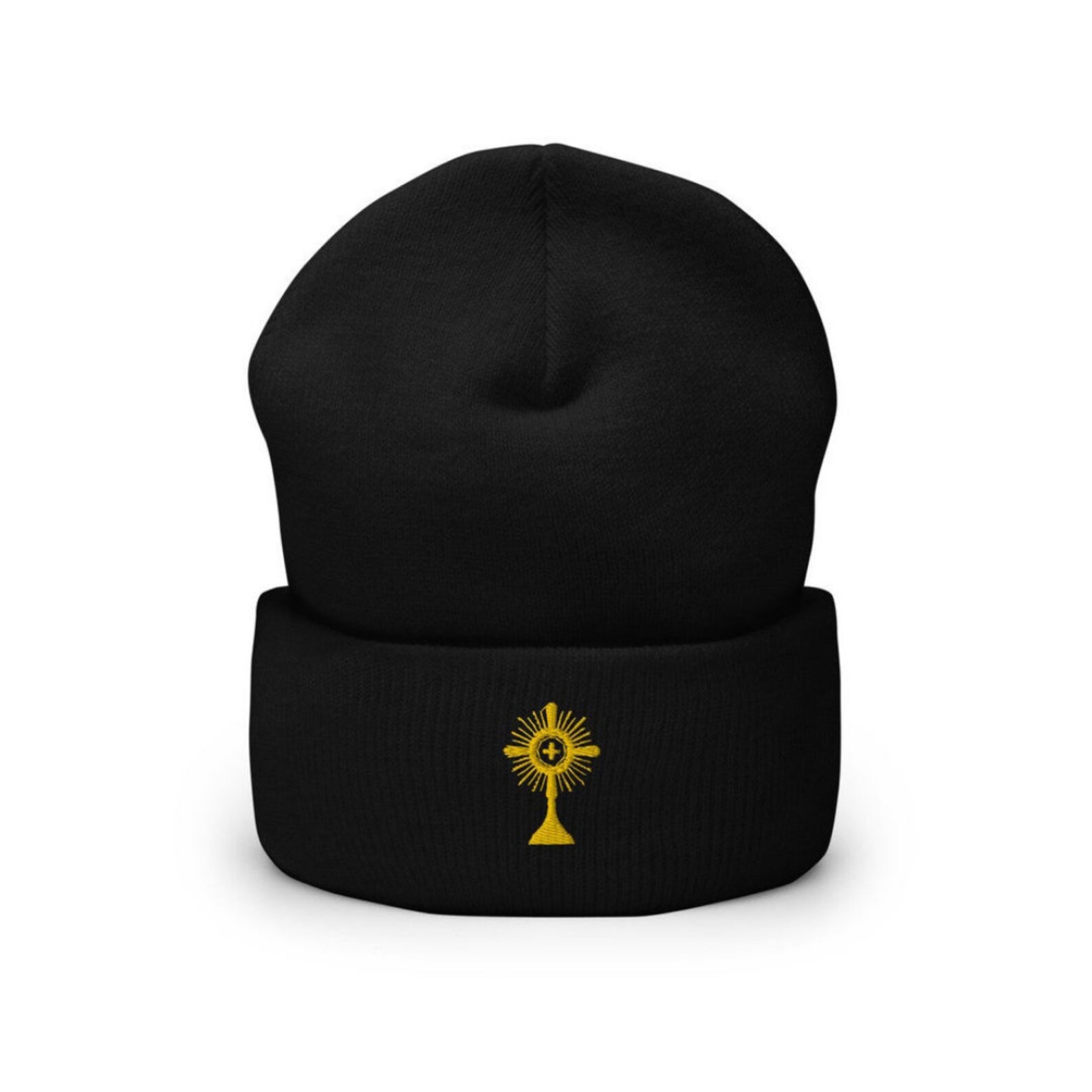 Men's Catholic Beanie, Men's Catholic Hat, Priest Gift, Catholic Priest
