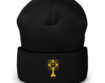 Catholic Gifts for Men, Catholic Beanie, Priest Gift, Catholic Priest Gift, Catholic Seminarian Gift, Catholic Ordination Gift