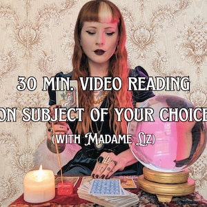 Lectura de tarot psíquica en video de 30 minutos, haga cualquier pregunta, cartas ilimitadas, cualquier tema