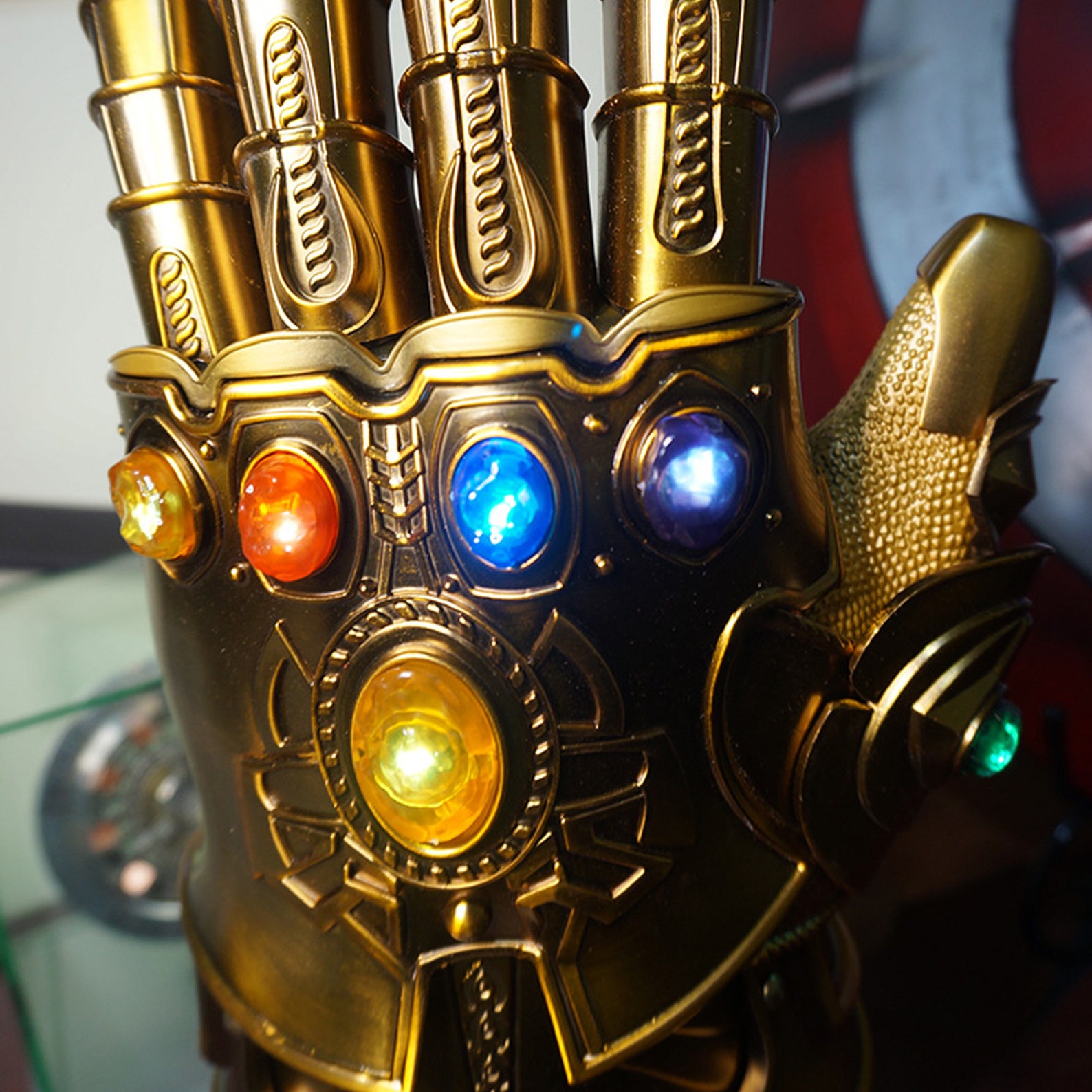 Thanos Gauntlet Infinity Metal Gauntlet Infinity Stones Etsy