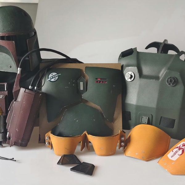 Boba Fett Suit Boba Fett Cosplay armor Bounty Hunter Cosplay Costume Wearable Costume Movie TV Prop Replica Mandalorian Prop