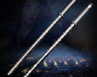 Details about Avengers Infinity War Black Widow Electric Staff Weapon Baton Stick Cosplay Prop Details about Avengers Infinity War Black Widow Electric Staff Weapon Baton Stick Cosplay Prop