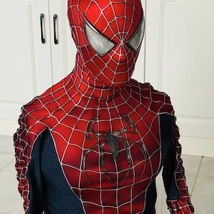 Spiderman Uparaded Costume Suit Sam Raimi Spiderman Cosplay 3D Rubber ...