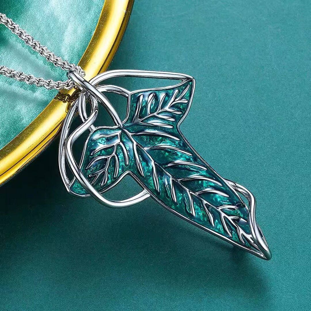 Elven Brooch Leaves of Lorien Brooch LOTR Hobbit Leaf Necklace Lord of