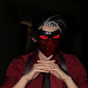 Disfraz de cosplay de casco de capucha oscura Vigilante Mascarilla