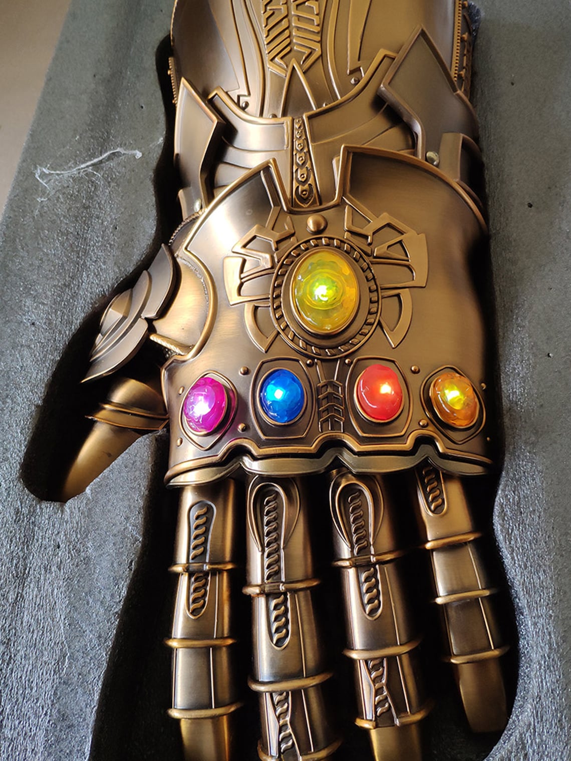 Thanos Infinity Gauntlet Metal Gauntlet Infinity Stones Thanos Etsy