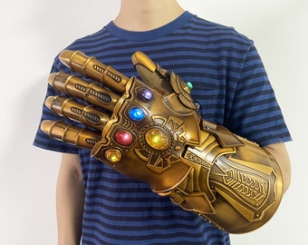 Thanos Gauntlet Infinity  Metal Gauntlet Infinity Stones Thanos Cosplay Wearable Glove 1/1 Scale Movie Prop Replica