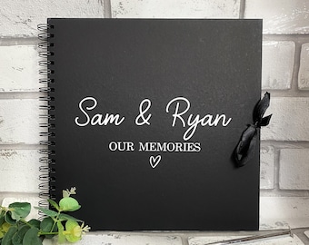 Couples Memory Book - personalised scrapbook - travel - Anniversary - birthday