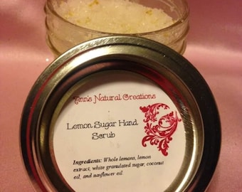 Lemon sugar scrub