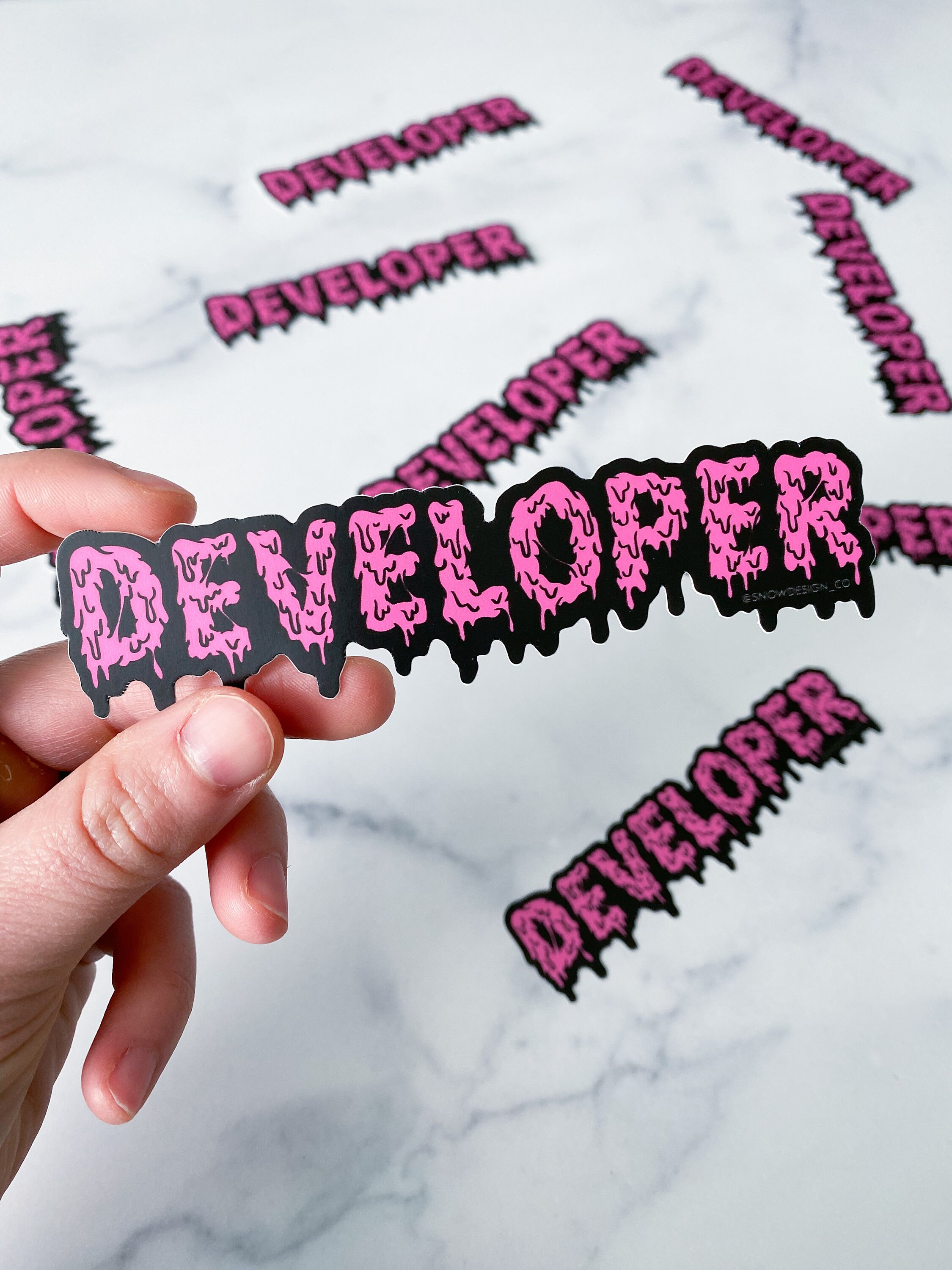 Dripping Developer Sticker - 5